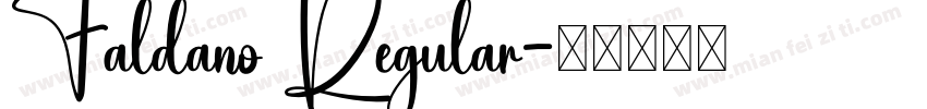 Faldano Regular字体转换
